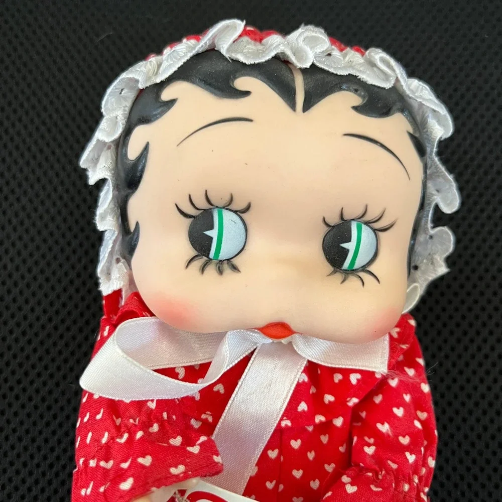 Vintage 1989 Baby Boop Plush Doll Red Heart Pajamas Hamilton Gifts P5415 8.5